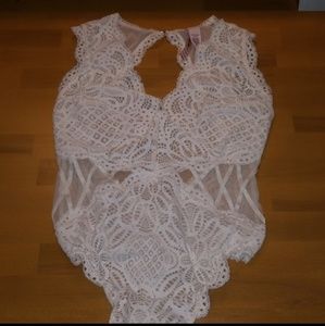 NWOT Victoria's Secret off white bodysuit